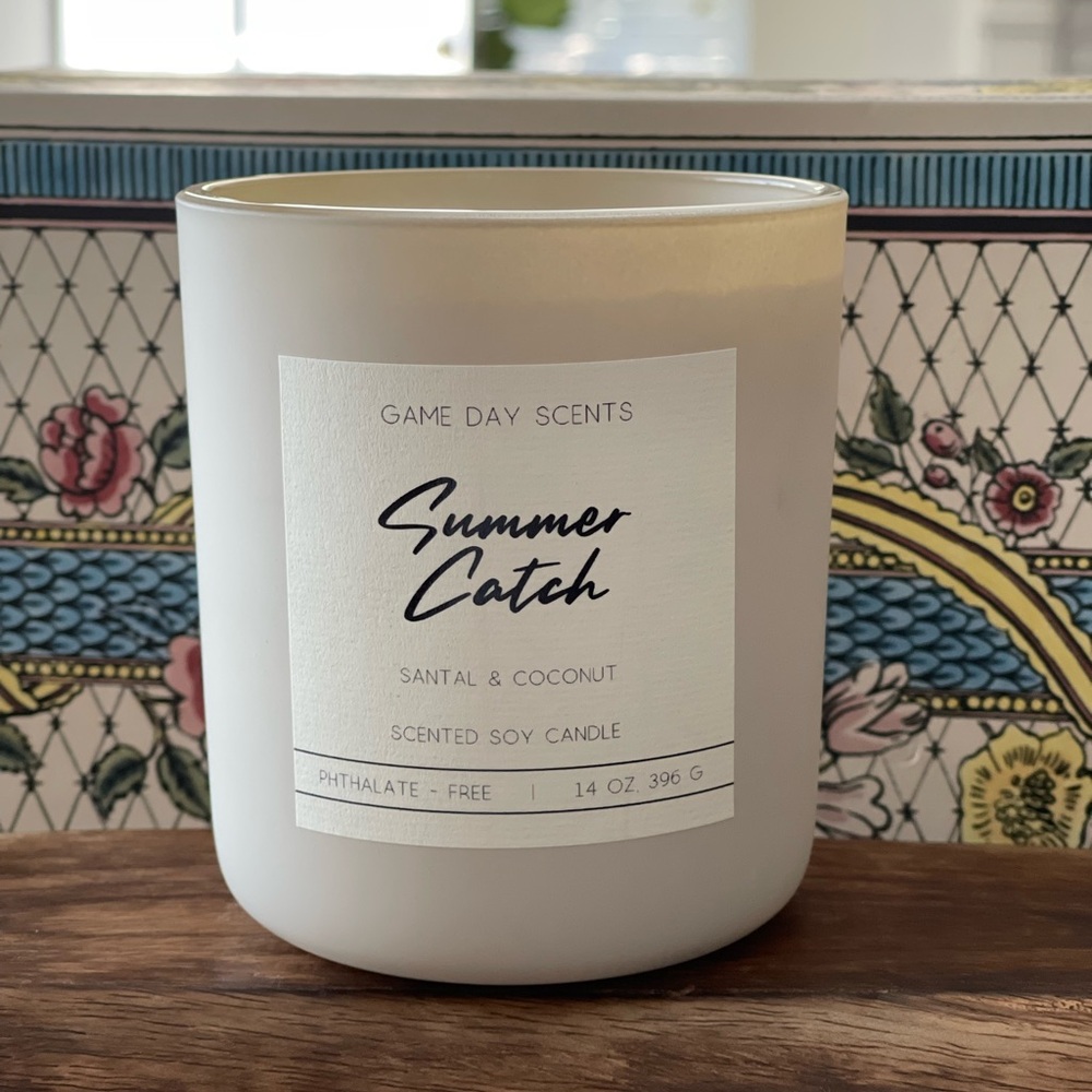 Summer Catch - Baseball Theme Candle - Game Day Scents